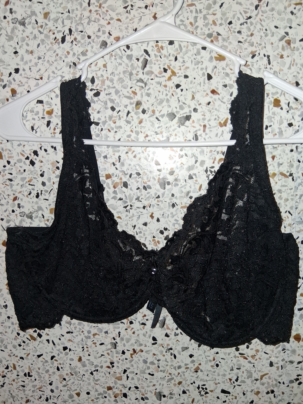 Women's Smart & Sexy Minimizer Bra Size 40DD Lace Black With Wires